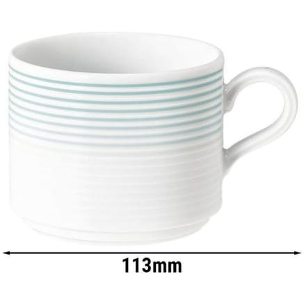 (6 stuks) SELTMANN WEIDEN Latte kop - 0,25 liter - Arctisch blauw Wit / Blauw