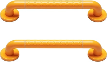 Set Handgrepen - Steunbeugels Veiligheid - Veilig Douchen - Geribbeld Antislip Oppervlak - 40 Cm - Wit