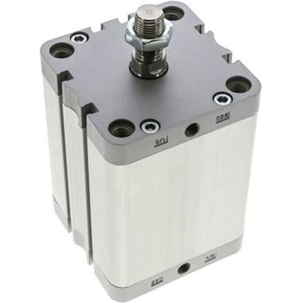 ISO 21287 Compacte Dubbelwerkende Cilinder 80-80mm - Magnetisch - Mannelijke Stang
