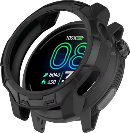 Strap-it Schokabsorberende Rugged TPU case - geschikt voor de Coros Pace Pro (zwart)
