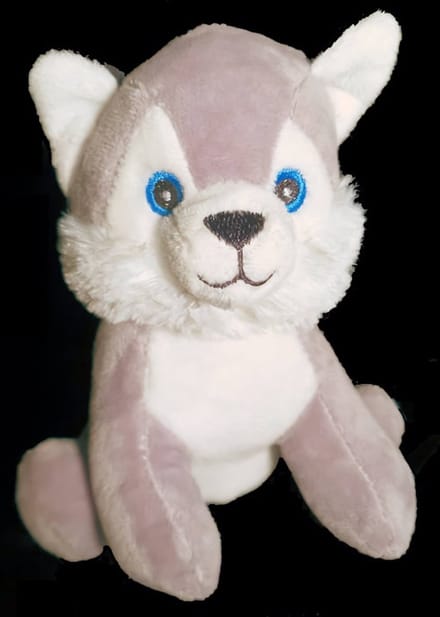Pluche knuffel Husky Baby Big Eyes 15cm
