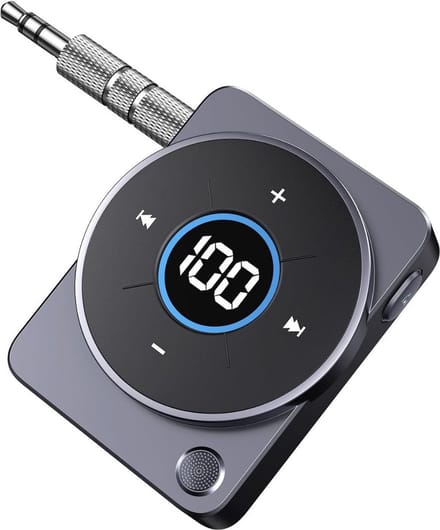 ApexArte® Bluetooth Receiver Aux - Ontvanger - Carkit - Zwart