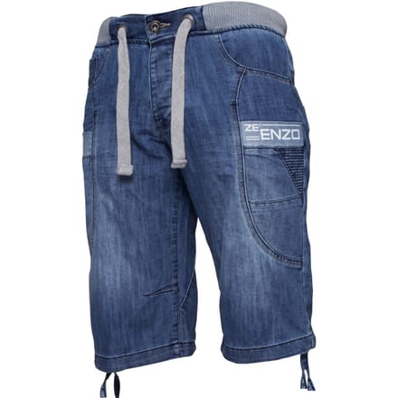 Heren Elastische Denim Shorts| Enzo Designer Menswear
