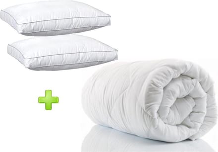 Select Duopack - 1x Hotel dekbed 3DTEX enkel 400g. 240x220 cm plus 2x Box hoofdkussen 50x60 cm