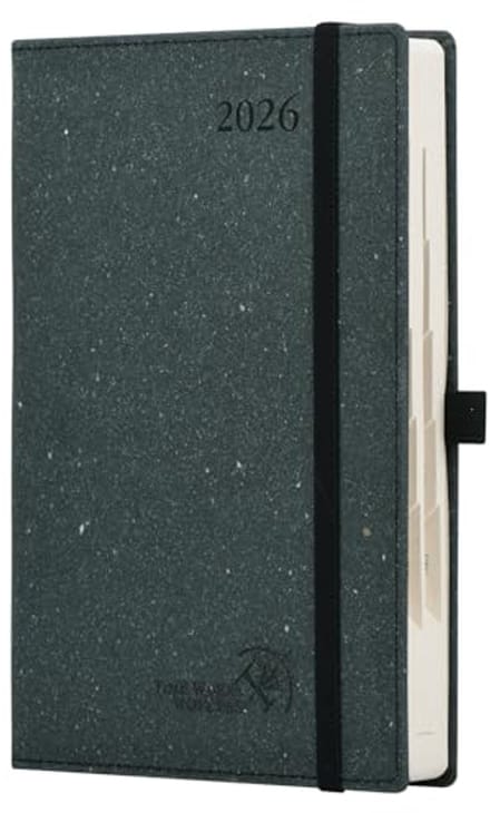 Dagelijkse Planner 2026 A5 - 1 Dag 1 Pagina Agenda met Harde Kaft en 80 GSM Papier