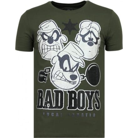 Beagle Boys - Grappige T shirt Mannen - 6319G - Groen