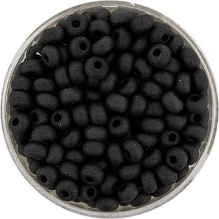 9376-054 Rocailles zwart mat 4.5mm