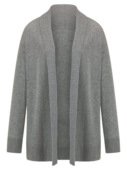 Lang vest Van Peter Hahn grijs