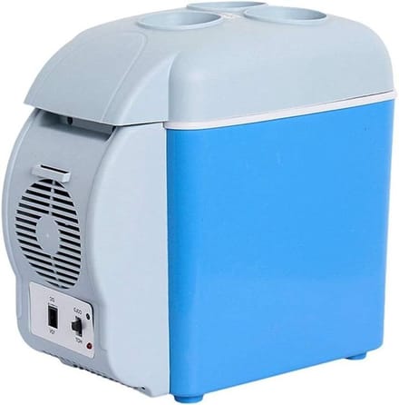 Mini Koelkast Vriezer - Draagbare IceBox - Reizen Kamperen - Dual Use Warm Koud - 7.5 Liter - Wit