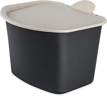 Biologische afvalemmer - Keukencompostbak - Afval scheiden - Geurloos afsluitbaar - 3 Liter - Ash Grey