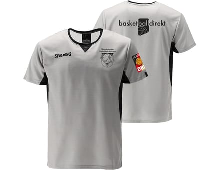 Spalding Offizielles Wbv Referee T-shirt Grijs
