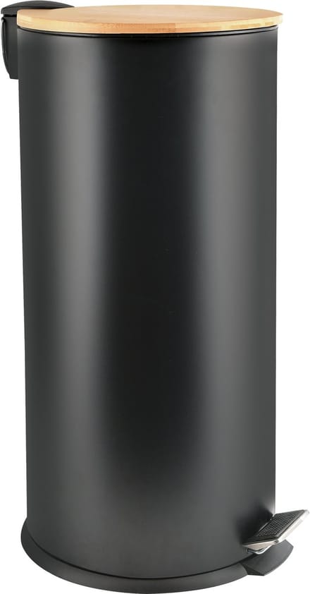 spirella Pedaalemmer 30L - ADONIS - Vuilnisbak - Bamboo - Zwart