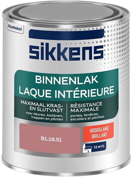 Sikkens - Binnenlak Hoogglans - B1.18.51 - Mengverf - 750 Ml