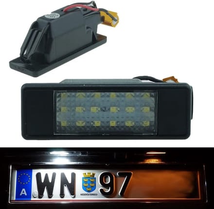 Kentekenverlichting LED met E-keurmerk voor directe vervanging
