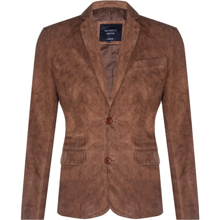Blazer suède jas Zachte Italiaanse leren jas