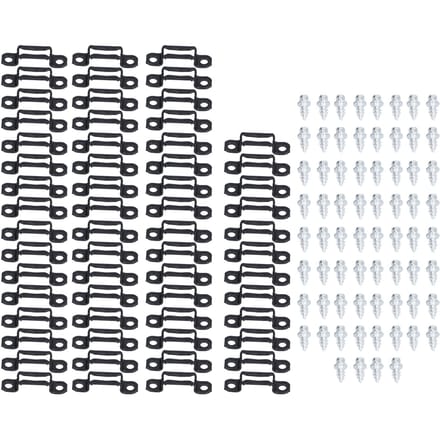 60 Sets Connecteur de Meuble 2 en 1 Dissimulé Attache à Boucle Coulissante pour Combinaison d'Armoire