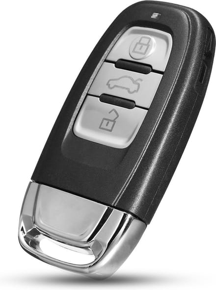 XEOD Autosleutelbehuizing - sleutelbehuizing auto - sleutel - Autosleutel / 3-Knops geschikt voor Audi