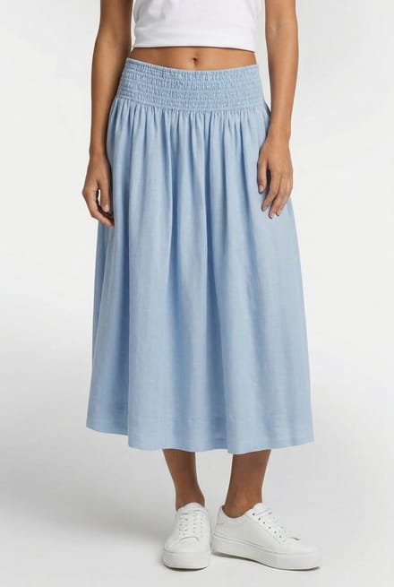 & Other Stories Robinson Skirt Blue Größe: S | Midiröcke Outlet | Damen | Blau