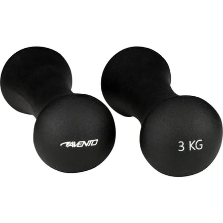 Avento Handgewicht Set - Bone - 2x 3 kg - Zwart