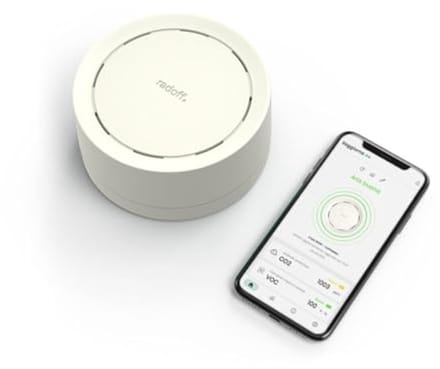 Luchtkwaliteitsmonitor met CO2-detector en Temperatuur Sensor - Slimme Thuis, Compatibel met Alexa