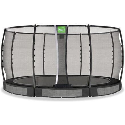 EXIT Allure Premium Trampoline ø427cm - Inground - Ingraaftrampoline - Rond - Voor Kinderen - Zwart
