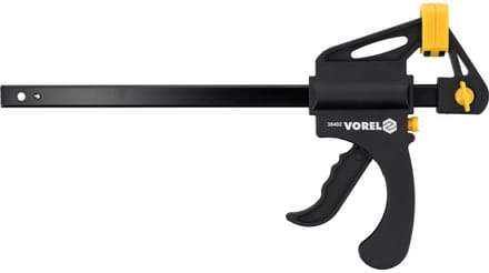 Vorel - F-type Snelklem - 200mm - Ergonomische Handgreep - Staal en Kunststof