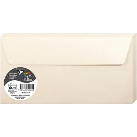 Stuifmeel van Clairefontaine enveloppe DL, parelmoer.