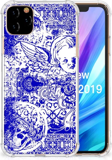 Extreme Case Apple iPhone 11 Pro Max Angel Skull Blauw