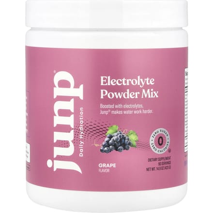 JUNP Hydratation, mélange de poudre d'électrolytes, saveur raisin, 423g (14.9oz)
