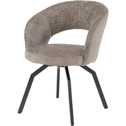PTMD - Eetkamerstoel Aranea - Bruin - 63x62x81cm