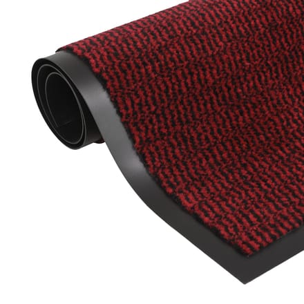 vidaXL - Droogloopmat - rechthoekig - getuft - 90x150 - cm - rood
