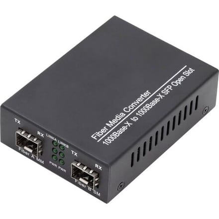DIGITUS DN-82133 Gigabit Multimode/Singlemode Media Converter SFP