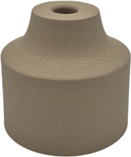 Deco4yourhome® - Kandelaar - Scandinavisch - Zaya - 12cm - Creme - Grijs