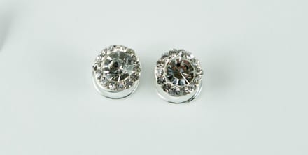 Curlies bol rozet met 14 mini strass points