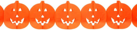 Horror/halloween thema feestslinger - Pompoenen - papier - 300 cm - Feestartikelen / versiering