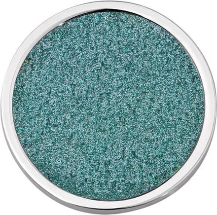 Quiges - Munthouder Munt 25mm RVS Glinstering Mint Blauw - EPRS074