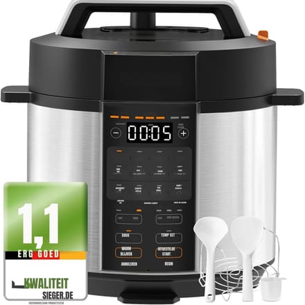 Aurixi® Multicooker - Multicookers - Zwart - 32cm x 34cm x 32cm