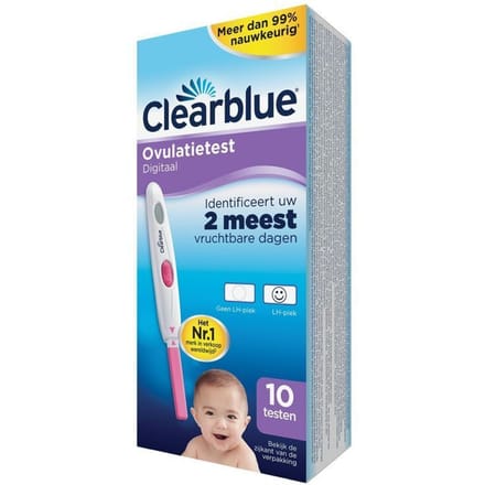 Clearblue Ovulatietest Set Digitaal - 1 digitale houder en 10 testen