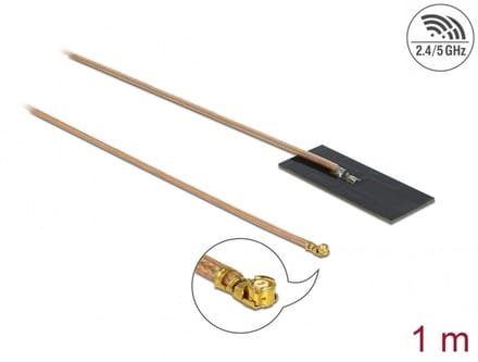 Delock 12609 12609 WiFi-antenne 1.2 dBi 2.4 GHz