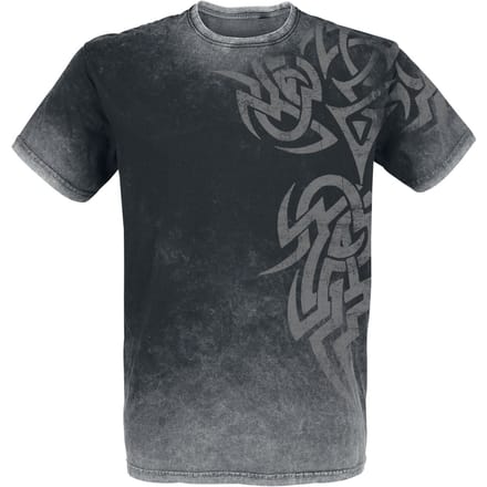 Outer Vision T-shirt - Broken Symbol - XL tot 4XL - voor Mannen - zwart