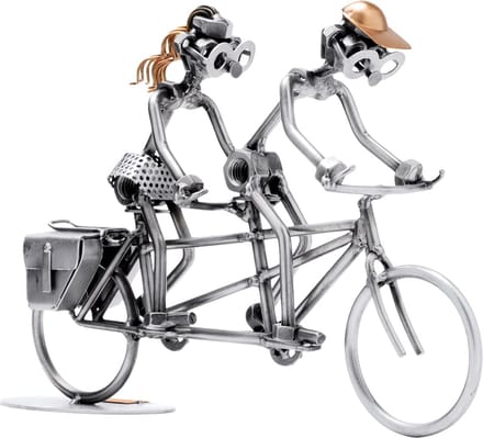 Hinz & Kunst smeedwerkfiguur sport vrije tijd "tandem"