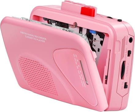 SNJY® Walkman - Casette Speler - Cassette Recorder - Roze