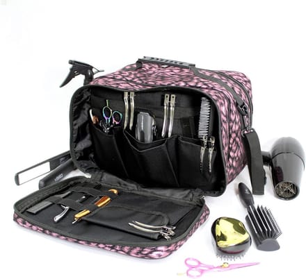 CRLYN® Kapperskoffer - Kapperstas - Visagie - Cosmetica Organizer - Roze