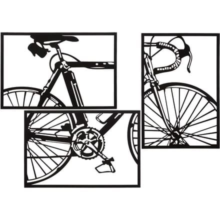Wandpaneel Bike Set 3 Pcs 40×1,3×60 cm