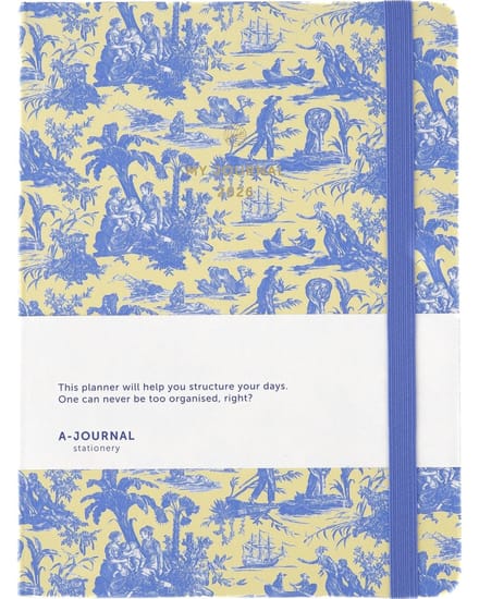 My Journal - Agenda 2026 - Toile de Jouy Blauw - A5