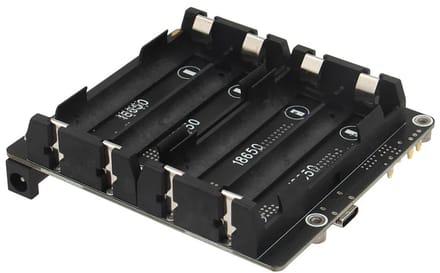 Geekworm X1202 V1.1 - Raspberry Pi 5 UPS Shield - 4-Cell 18650 UPS (Max 5.1V 5A Output) - Alleen UPS Shield - Exclusief Raspberry Pi 5 !!!