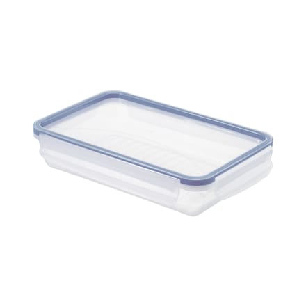 Rotho Clic & Lock Koelkast Bewaardoos 1L Vlak Horizon Blauw/Transparant