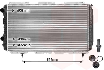 Van Wezel - RADIATOR VOOR CITROEN JUMPER 1994-2002 1307393080