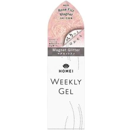 Homei - Weekly Gel Nail Polish Magnet Glitter MG30 Rose Fizz Magnet 10ml