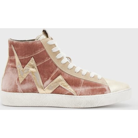 AllSaints Tundy Bolt High Top Pink Größe: 37 | Trainers Outlet | Damen | Rosa